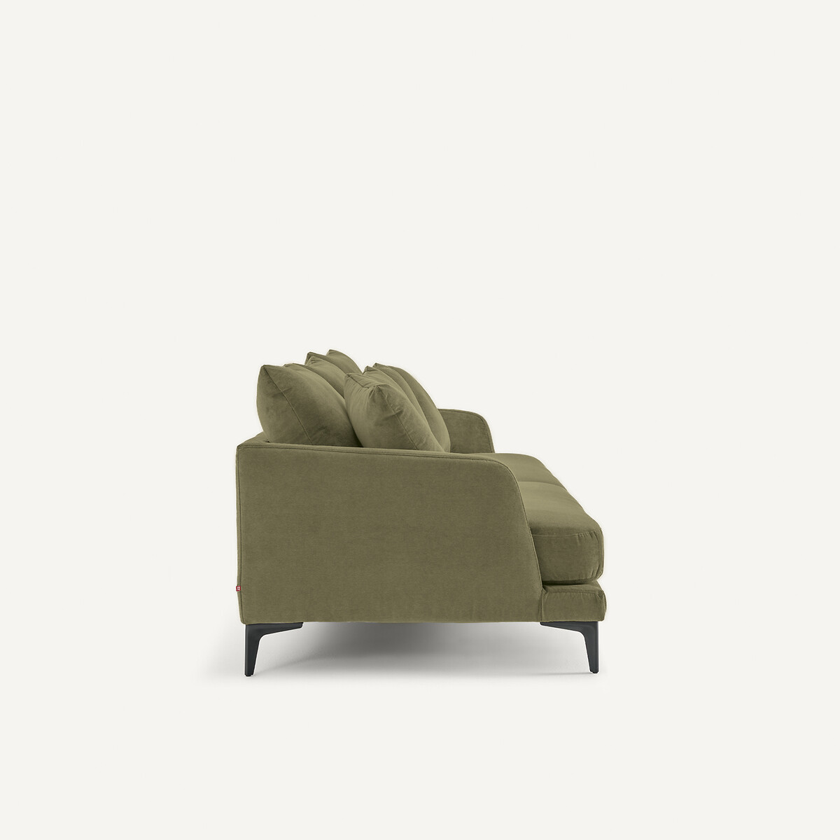 Divano a 3 o 4 posti in velluto stone, MODERNISTE, design di Emmanuel Gallina verde, EMMANUEL GALLINA X AM.PM