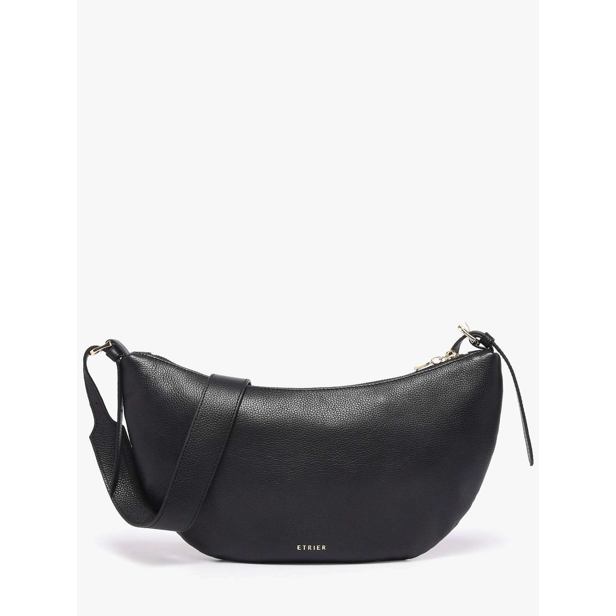 Sac bandoulière Tradition cuir noir, ETRIER