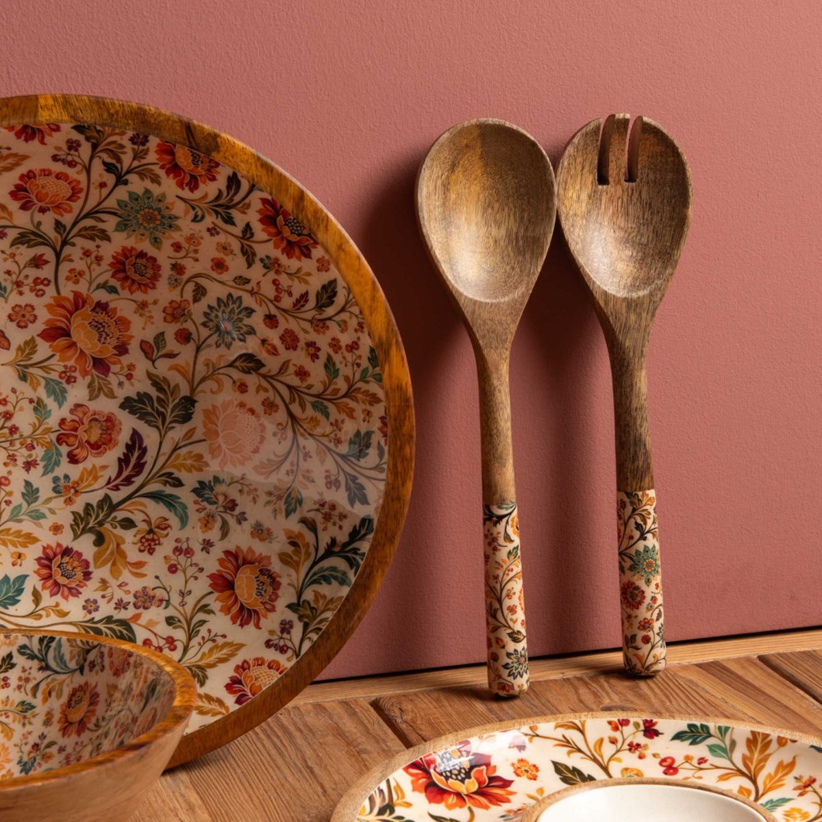 Plat Chip Dip avec son bol Alba en manguier 25 cm - ALBA multicolore, TABLE PASSION
