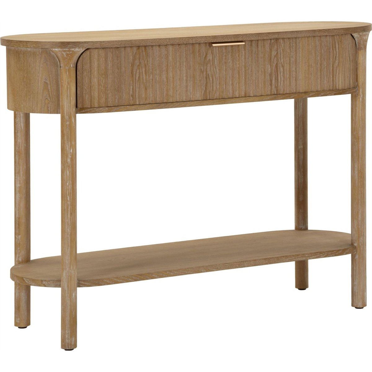 Console en sapin et fer avec tiroir MODERN bois naturel, RECOLLECTION