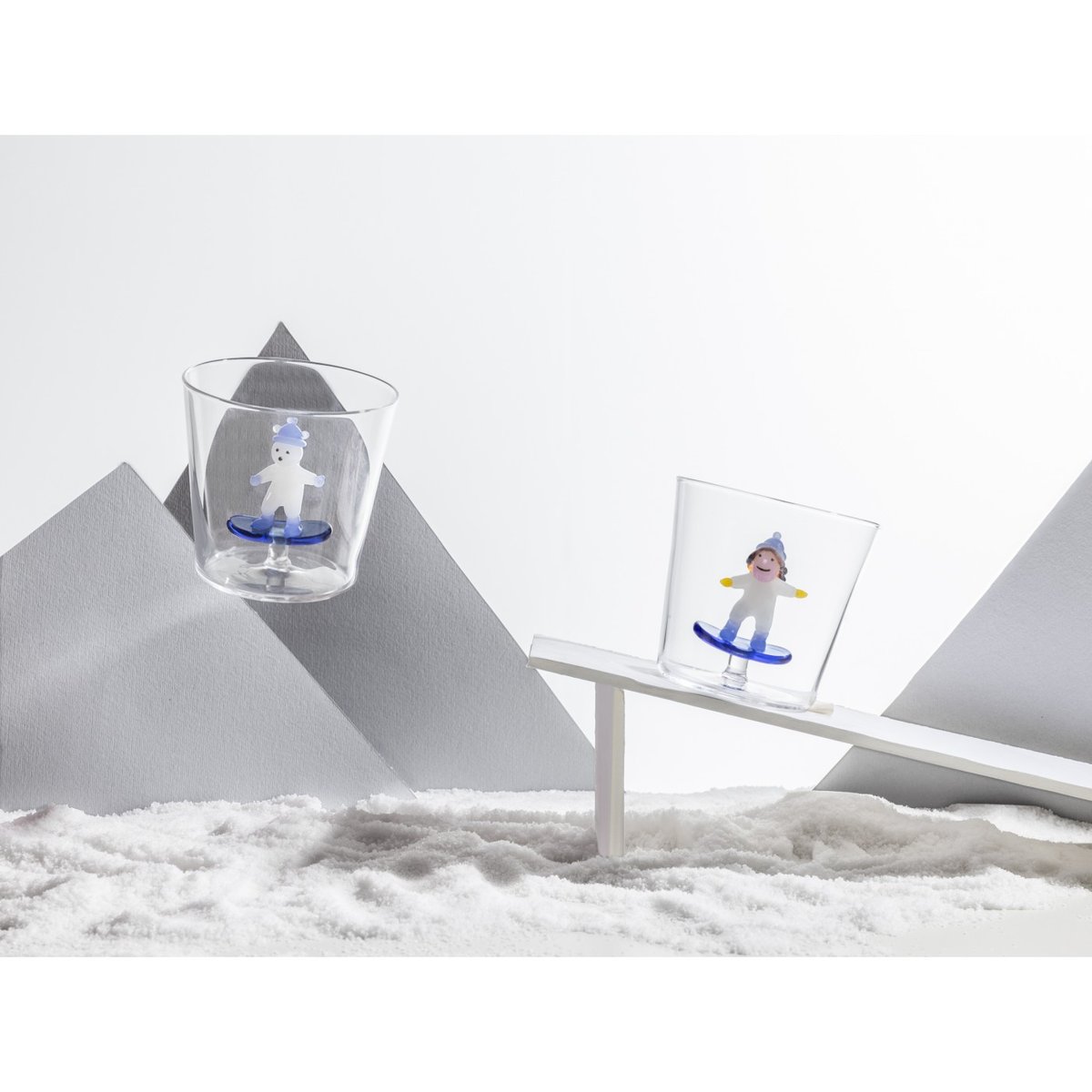 Verre à eau  SNOW GAMES Kid Snowboarding multicolore, ICHENDORF