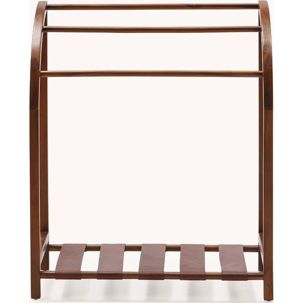 Porte-serviette en teck brun, RECOLLECTION