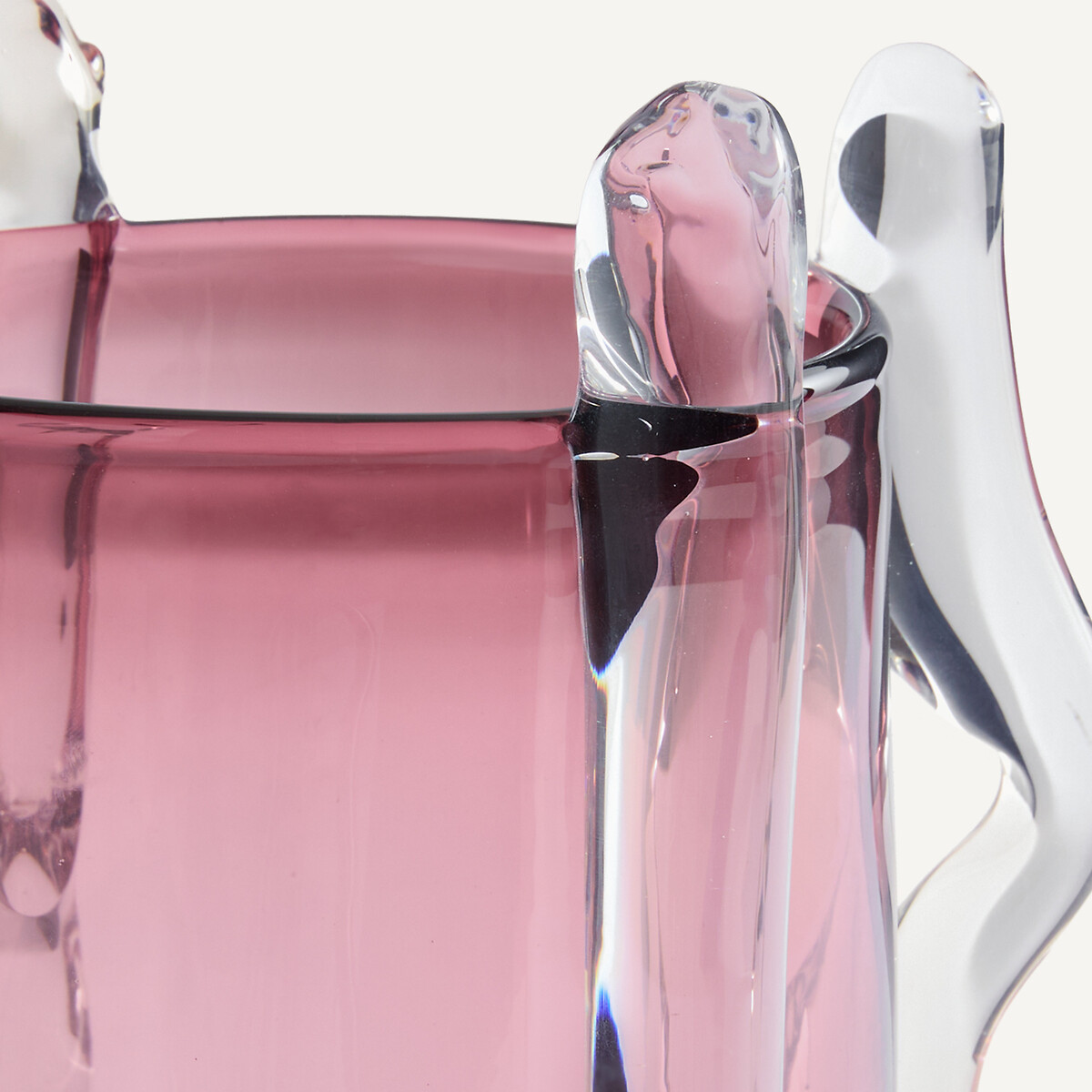Vaso in vetro soffiato a mano, altezza 26 cm, MALTINTO vinaccia, AM.PM