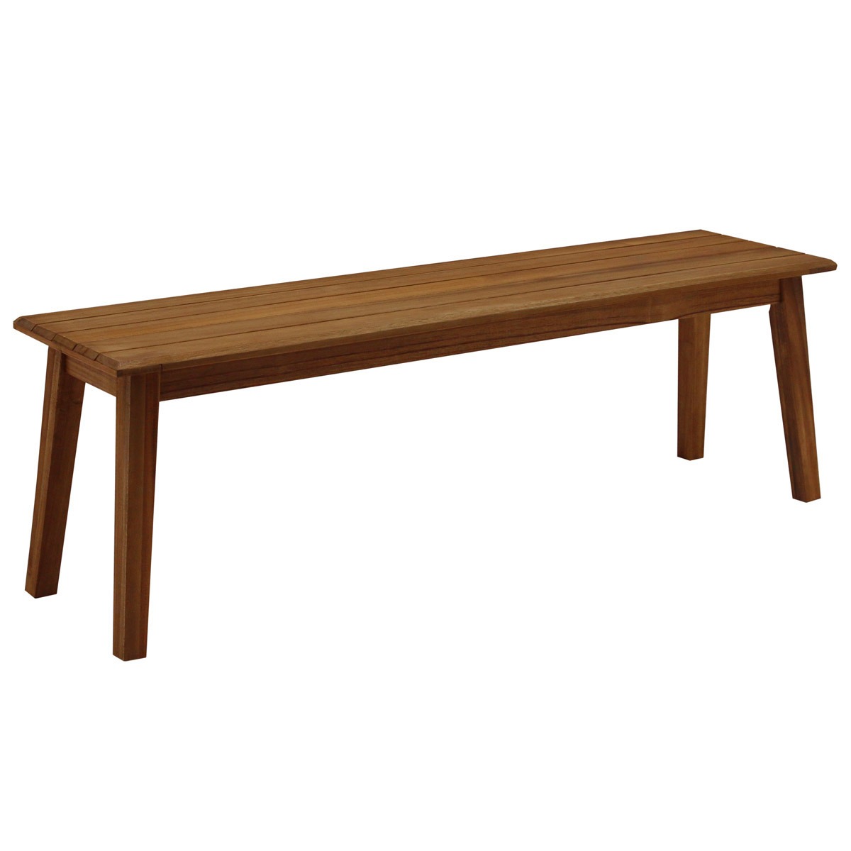 Banc de jardin bois massif L145 cm CANOPEE marron, MILIBOO