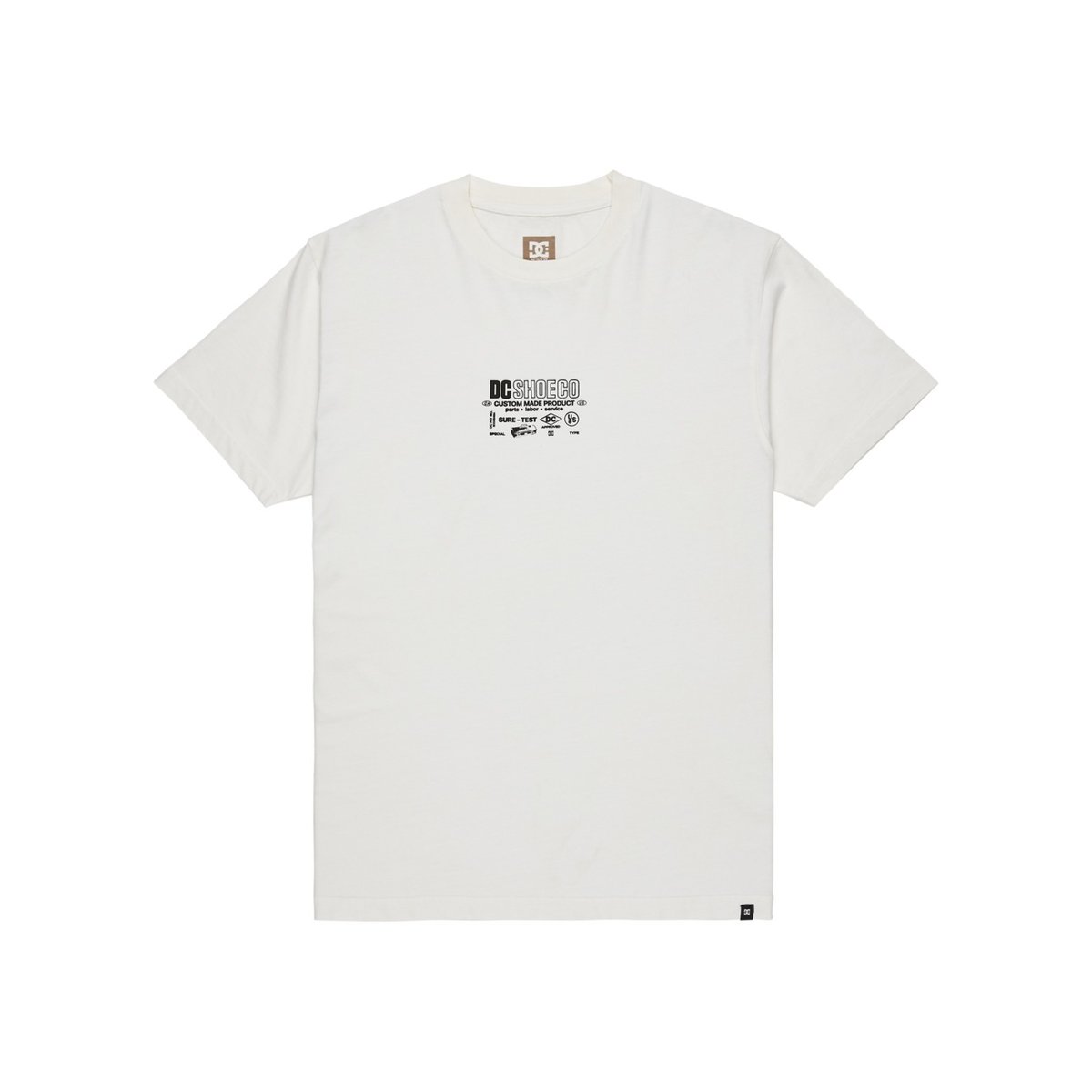 T-shirt à manches courtes MADE CUSTOM. blanc white, DC SHOES