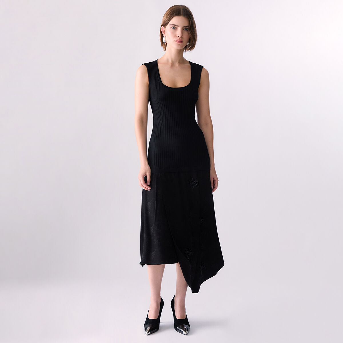 Robe avec Broderies Bijoux noir, LIU JO
