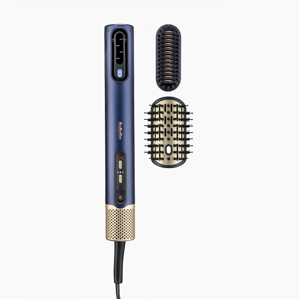 Sèche-cheveux AirWand, lisseur et styler tout en 1 bleu navy, BABYLISS