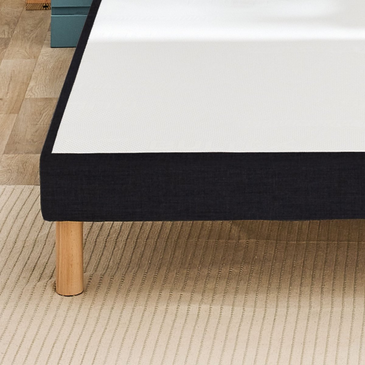 Sommier déco tapissier VIGOROSO gris foncé, BULTEX