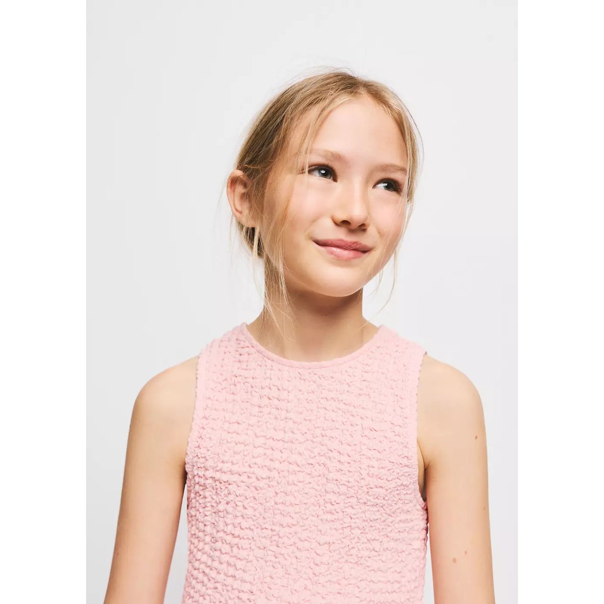 Top froncé nœuds rose, MANGO KIDS