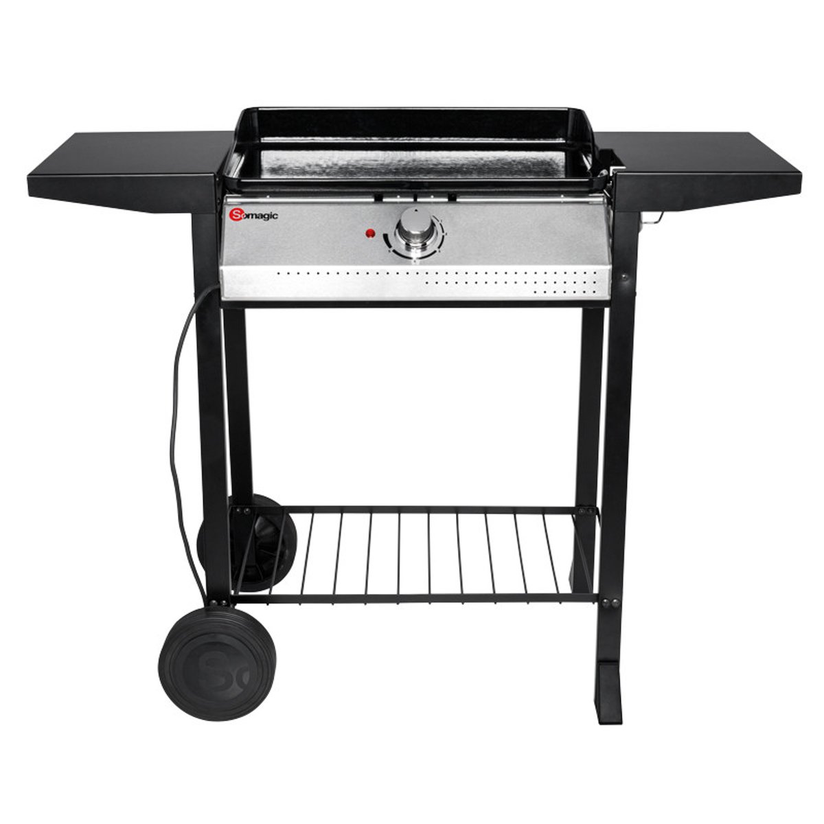 Plancha électrique sur chariot noir, SOMAGIC