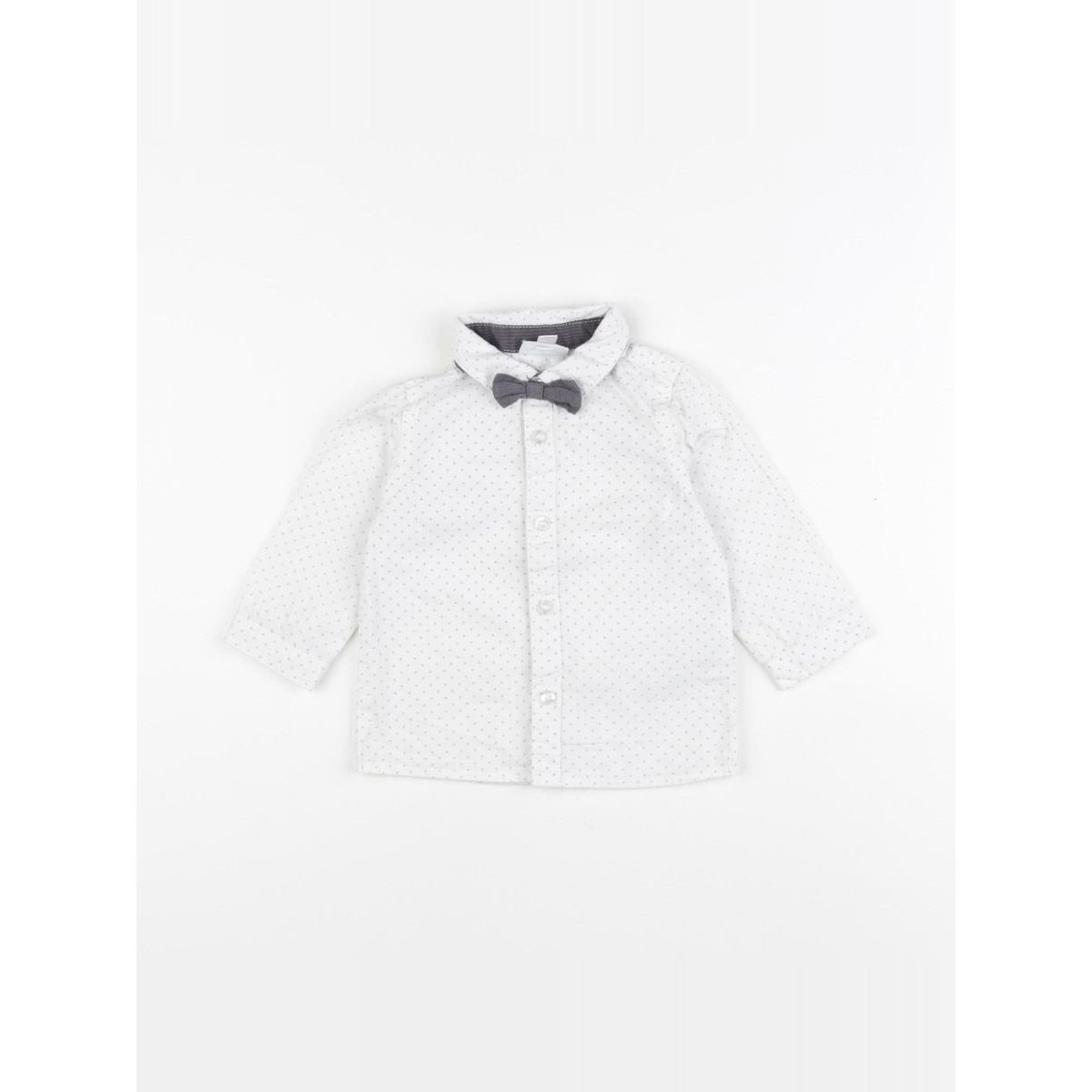 Chemise - Très bon état blanc, gris, VERTBAUDET
