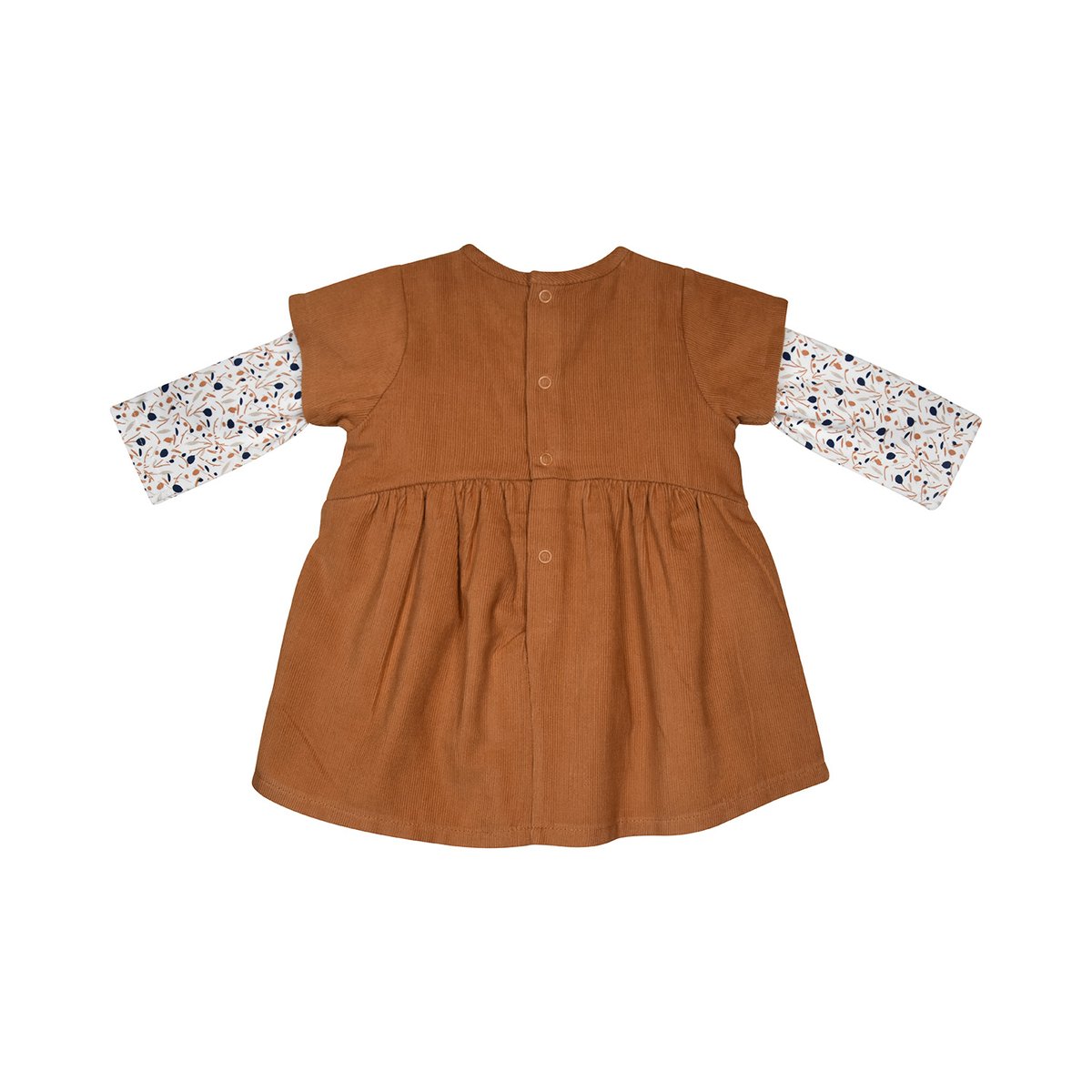 Ensemble tshirt robe mariane velours cotele marron, SUCRE D'ORGE