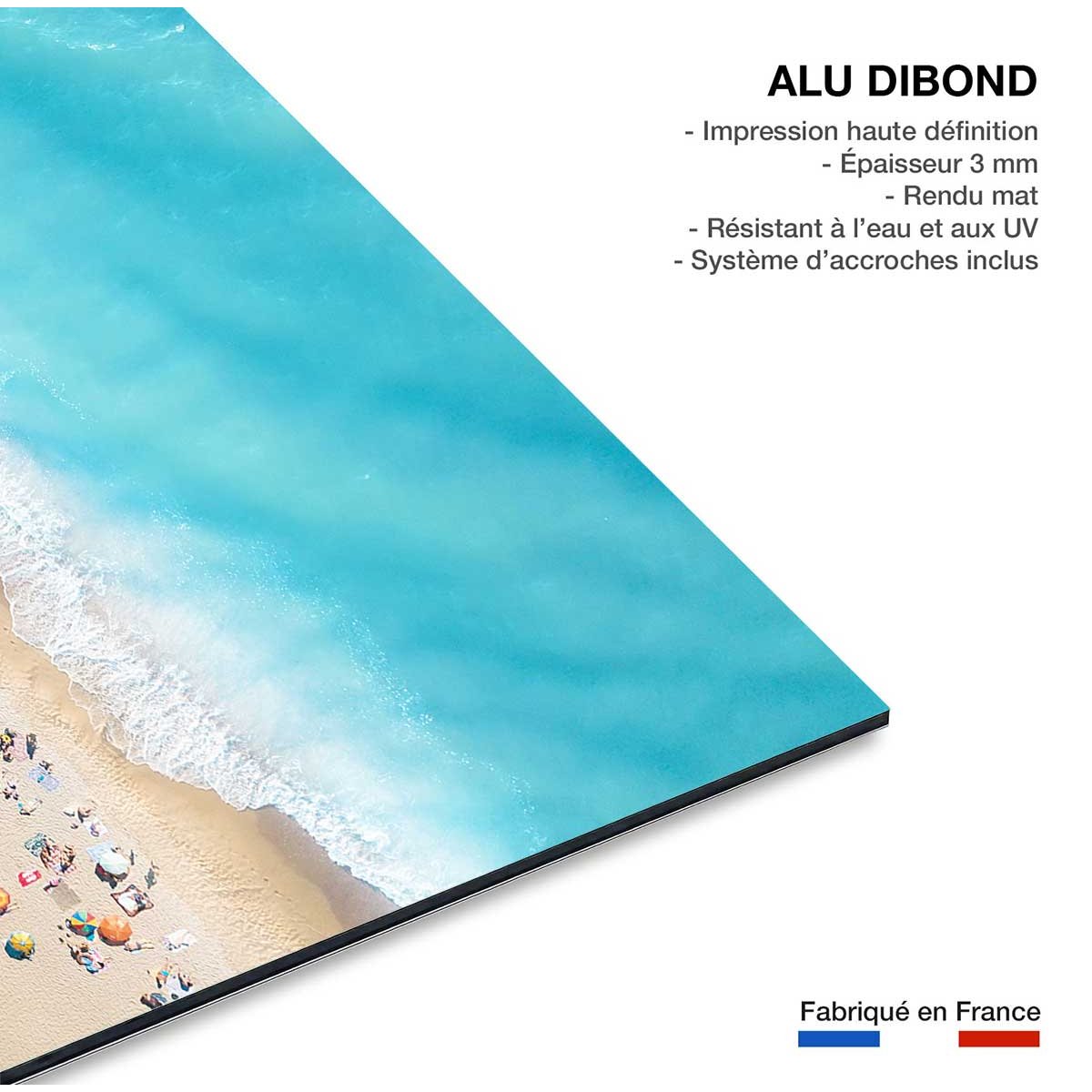 Tableau plage beach lovers for ever tableau alu dibond, HEXOA