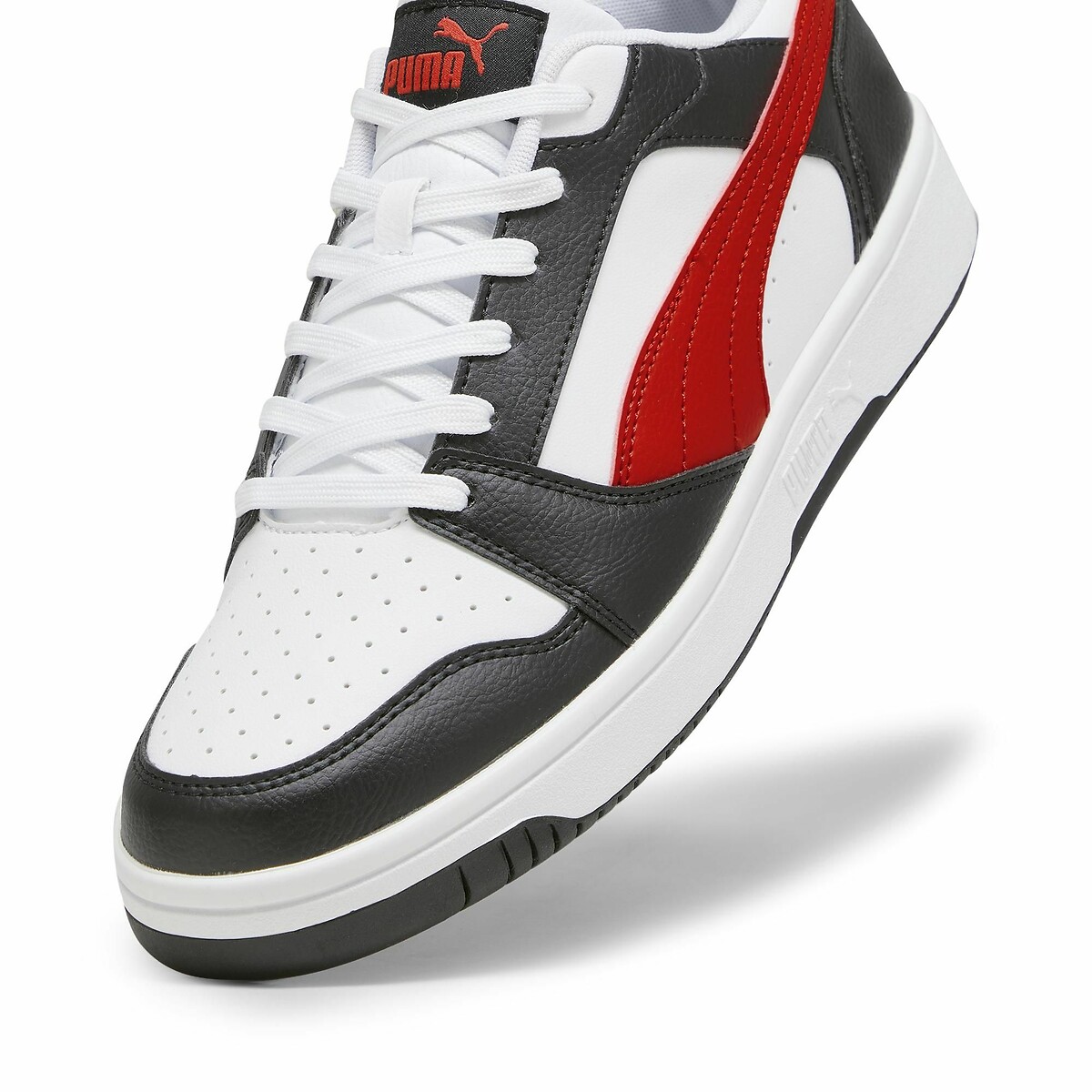 Rebound V6 Low Trainers white/black/red, PUMA