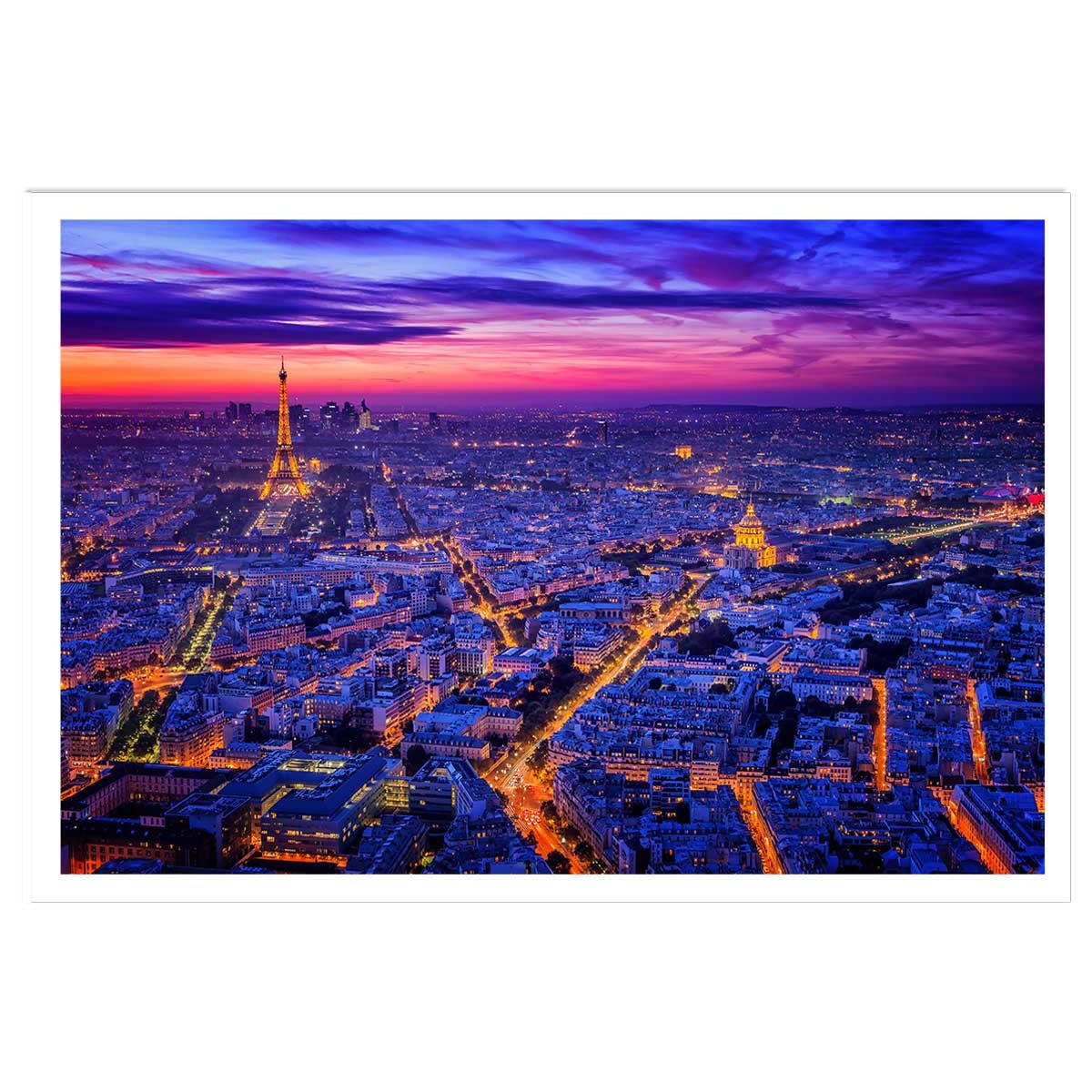 Affiche paysage paris city lights affiche seule, HEXOA