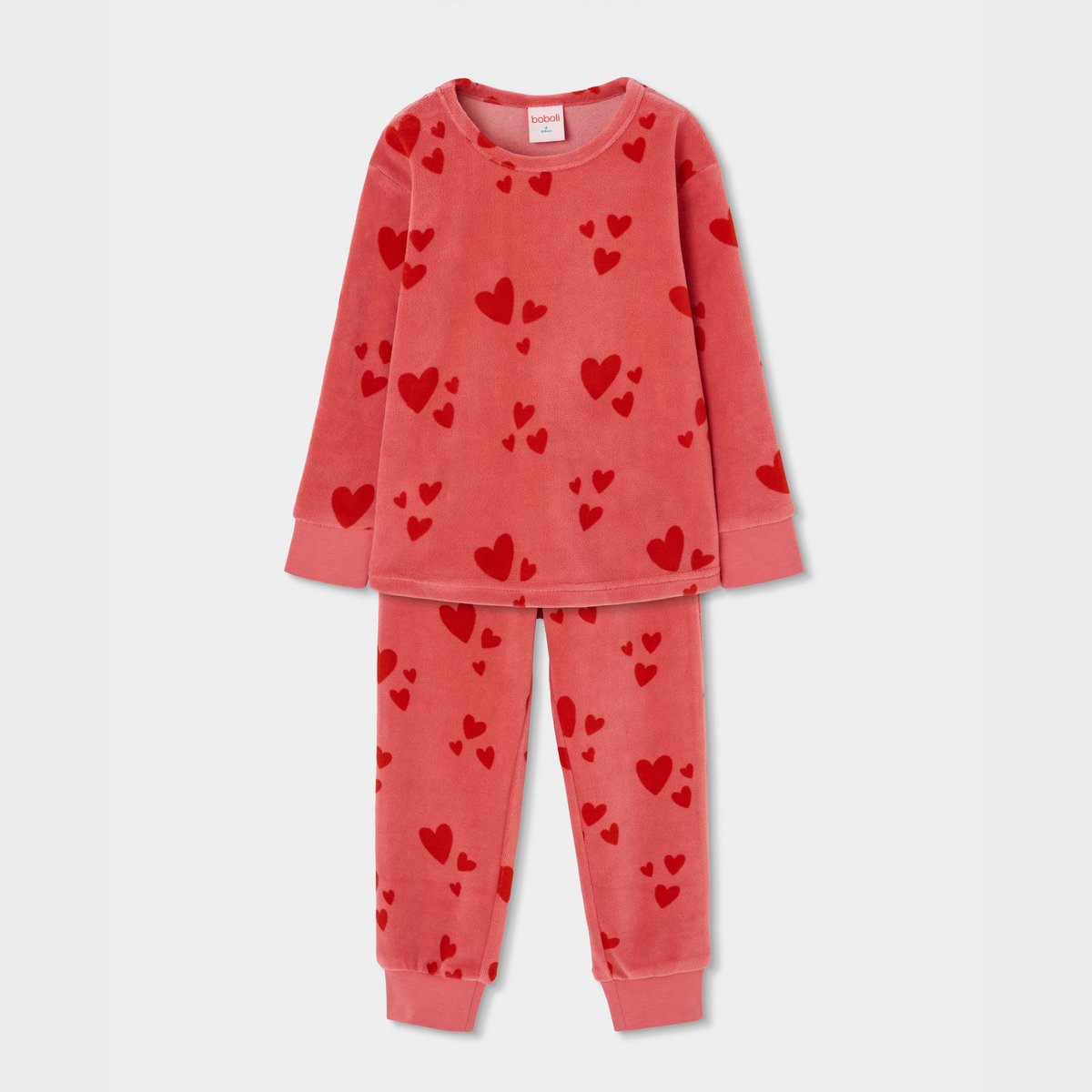 Pyjama en molleton fille imprimé multicolore, BOBOLI