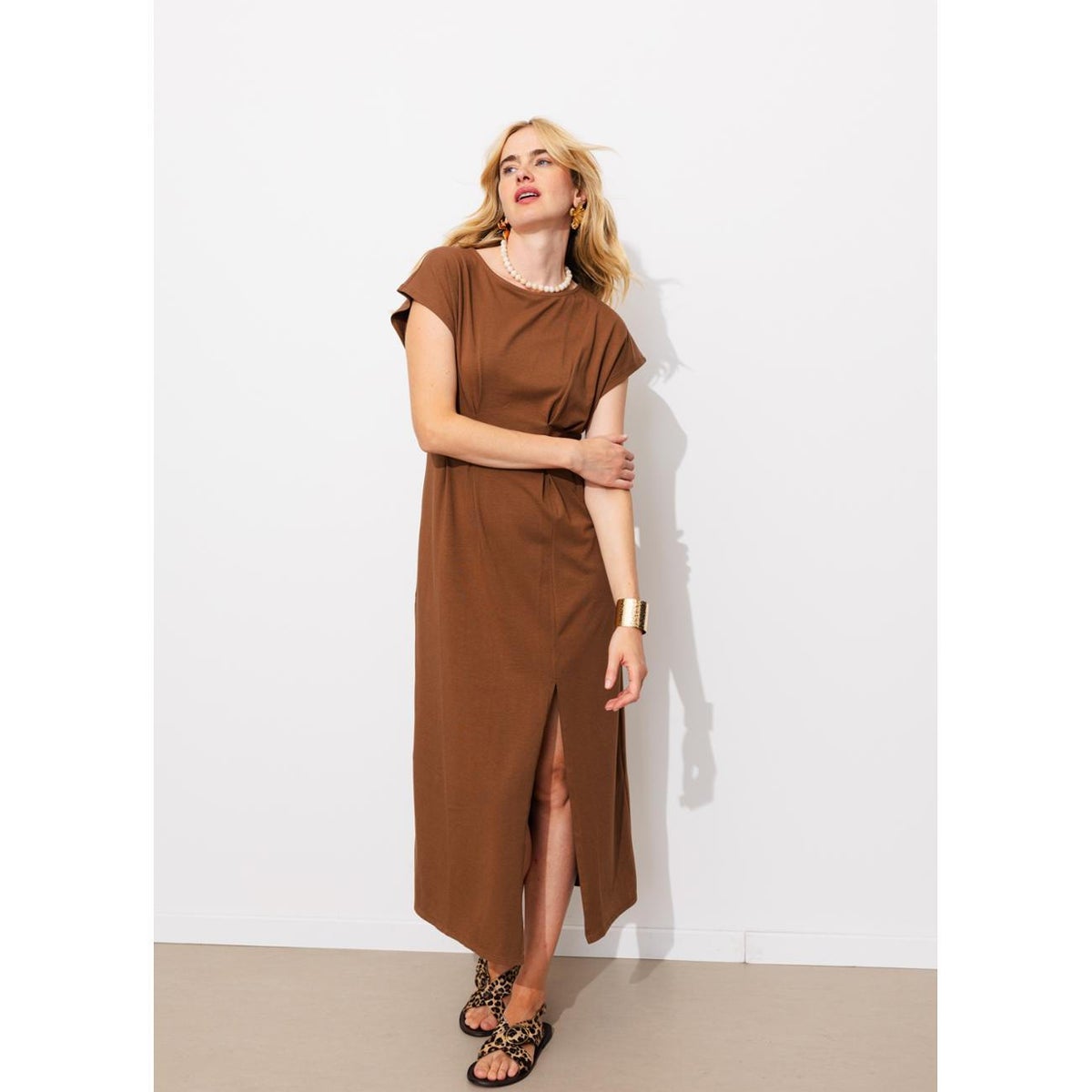 Robe en jersey chocolat, PROMOD