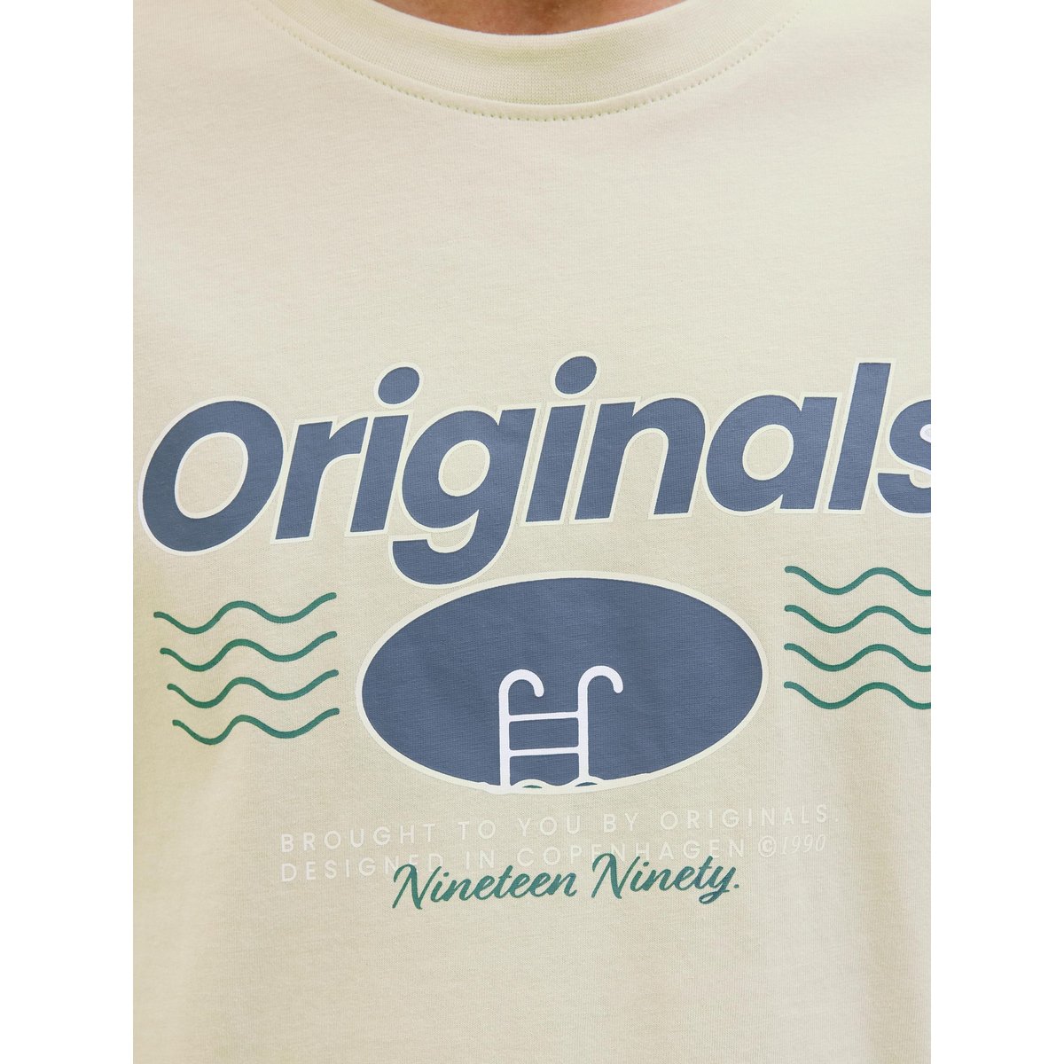 T-Shirt verte - celadon tint, JACK & JONES