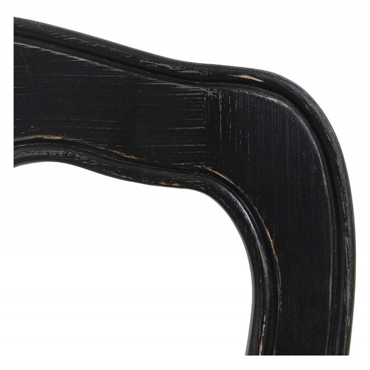 Lot de 2 chaises paillée pieds - ROMANCE noir, INTERIOR'S
