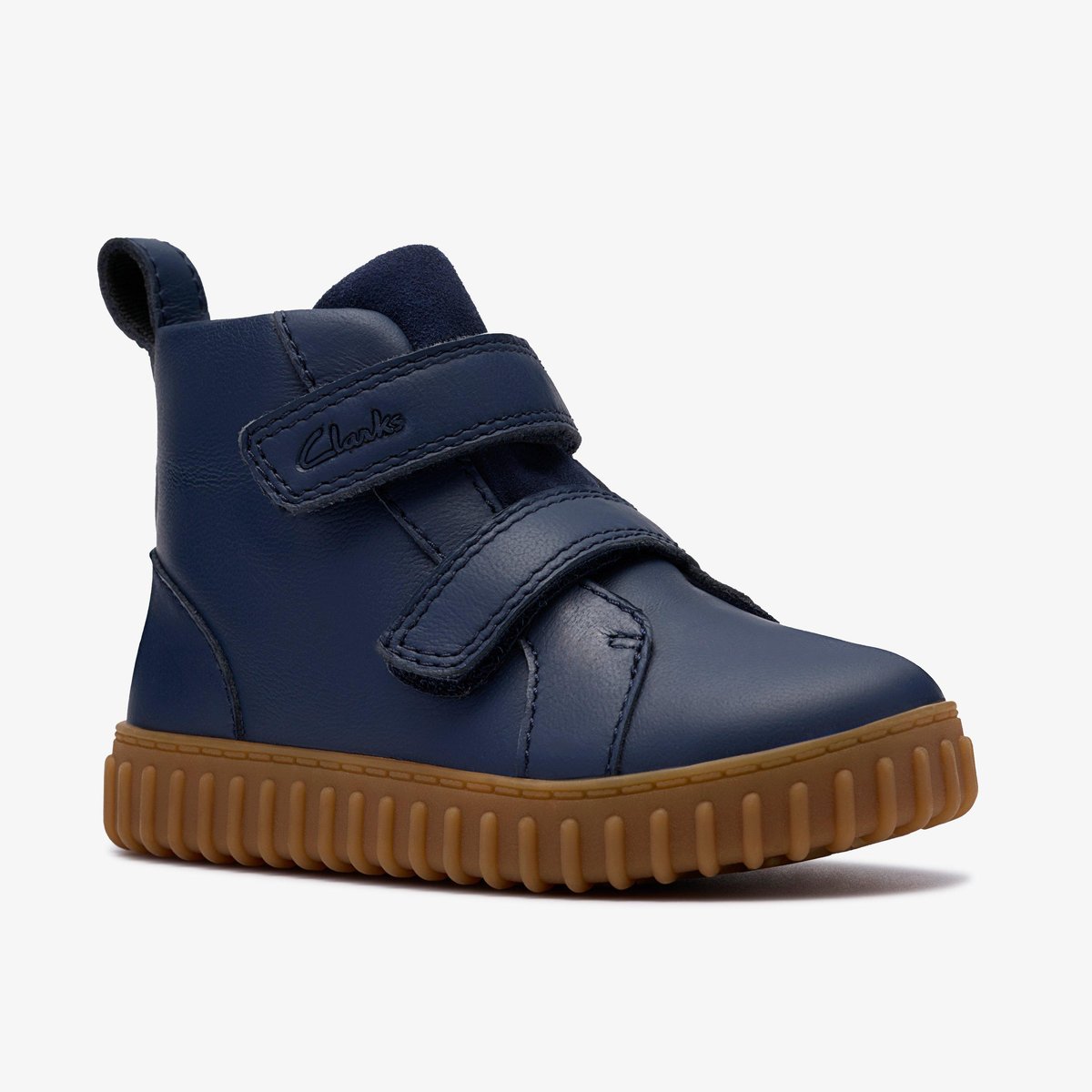 Boots Cuir Coupe Large COVE SKY T bleu, CLARKS