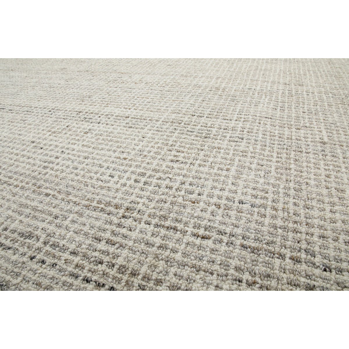 Tapis minimaliste à maille fine ,  Hamptons FOURTEEN greige chiné, WECON HOME