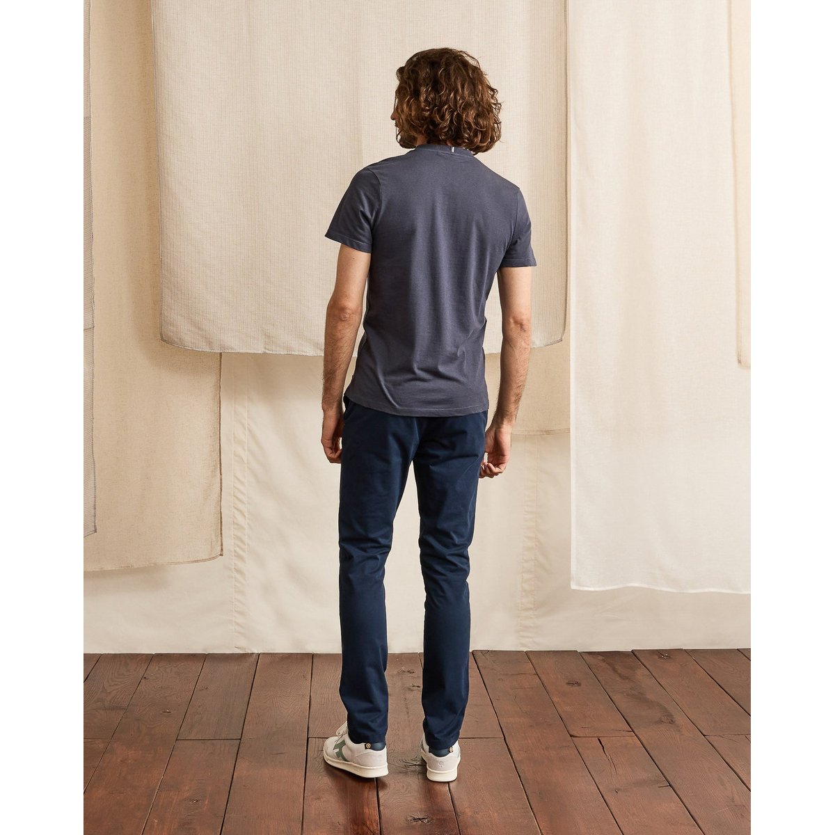 Pantalon coton BRIX bleu marine, FAGUO