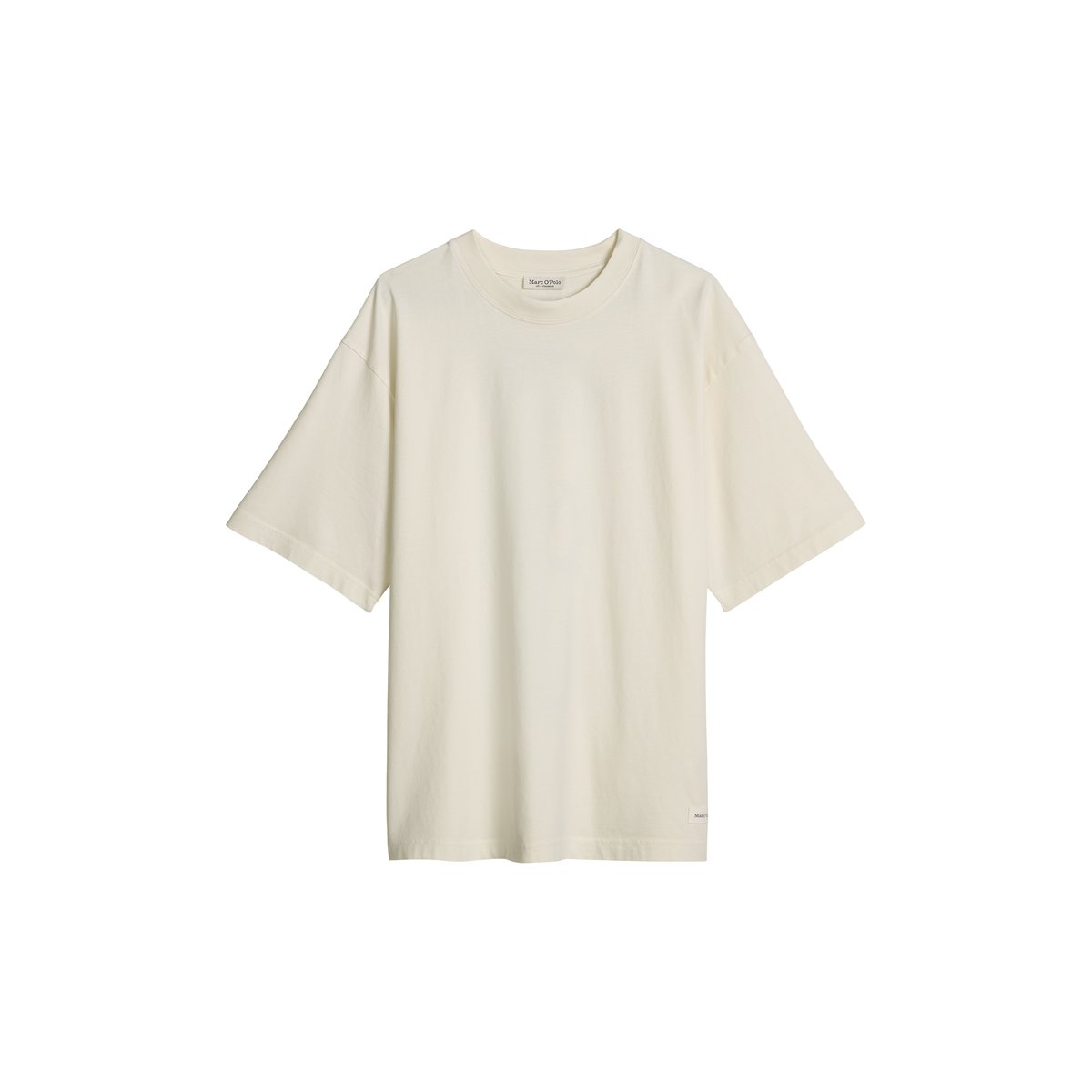 T-shirt imprimé loose en coton bio régénéré blanc naturel, MARC O'POLO