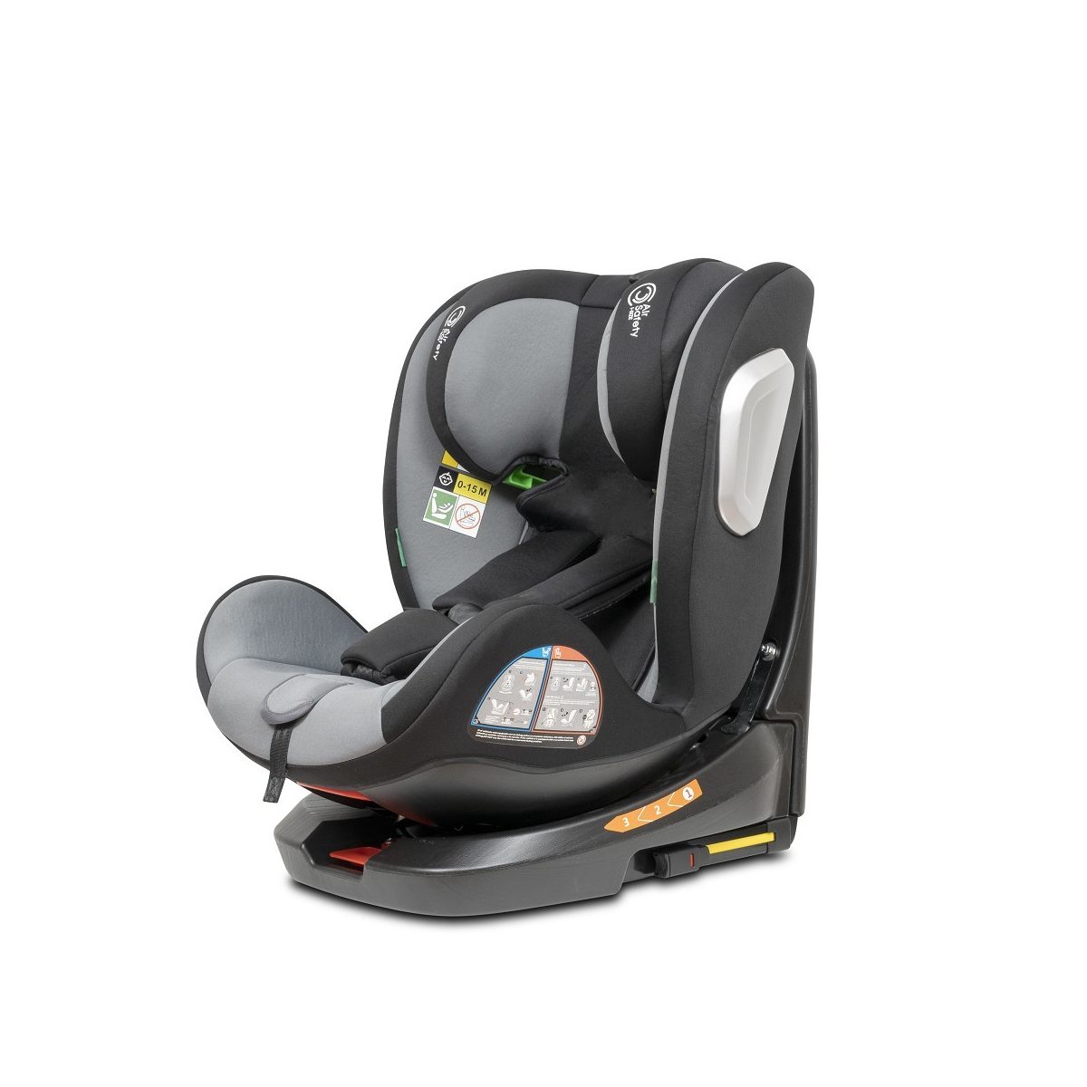 Siège auto Aruna - gris - sécurité enfant en voiture multicolore, INTERBABY