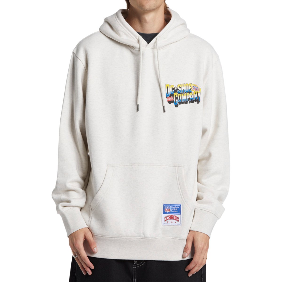 Sweat à capuche 94 TAKE OVER. gris snow heather, DC SHOES