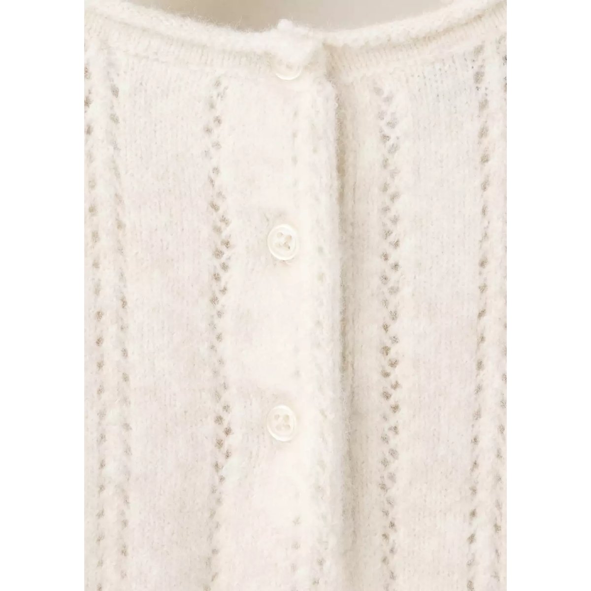 Maille ajourée à une pièce beige, MANGO BABY