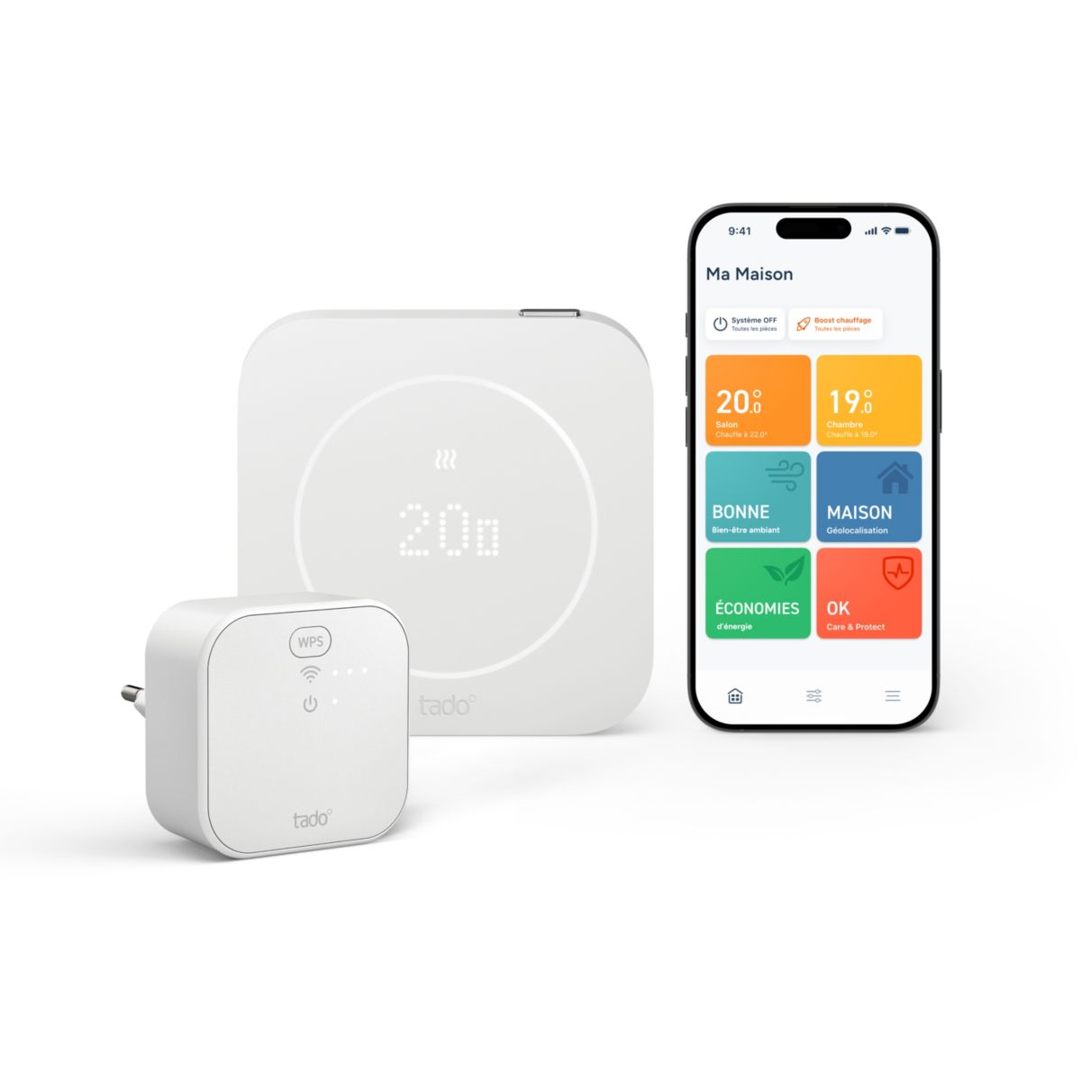 Thermostat connecté Filaire Kit de démarrage X (2e gén.) couleur unique, TADO