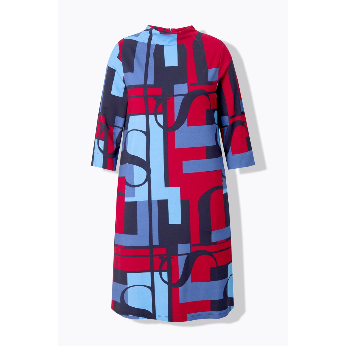 Robe en jersey point de Rome rouge rubis, ULLA POPKEN