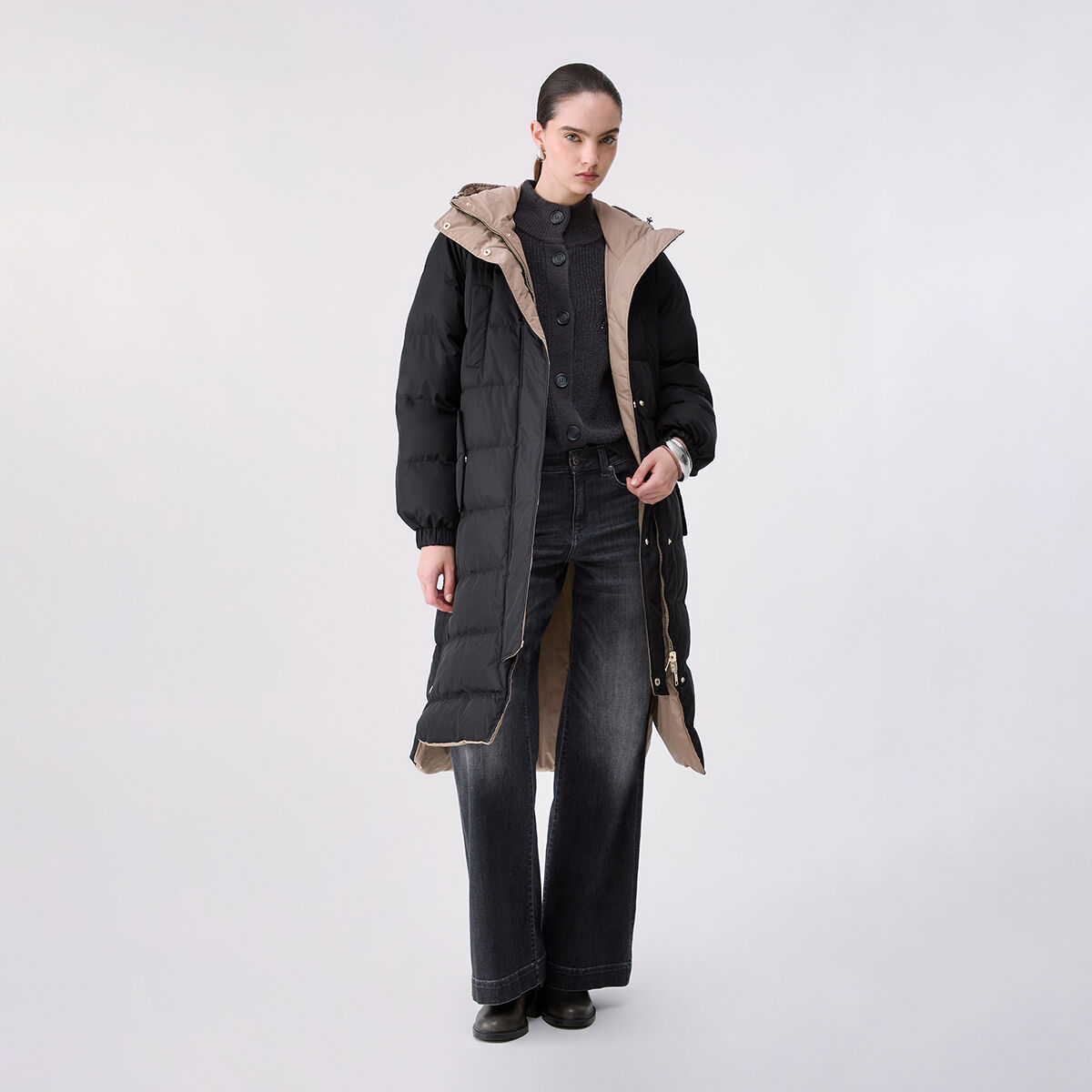 Blouson matelassé réversible noir, LIU JO