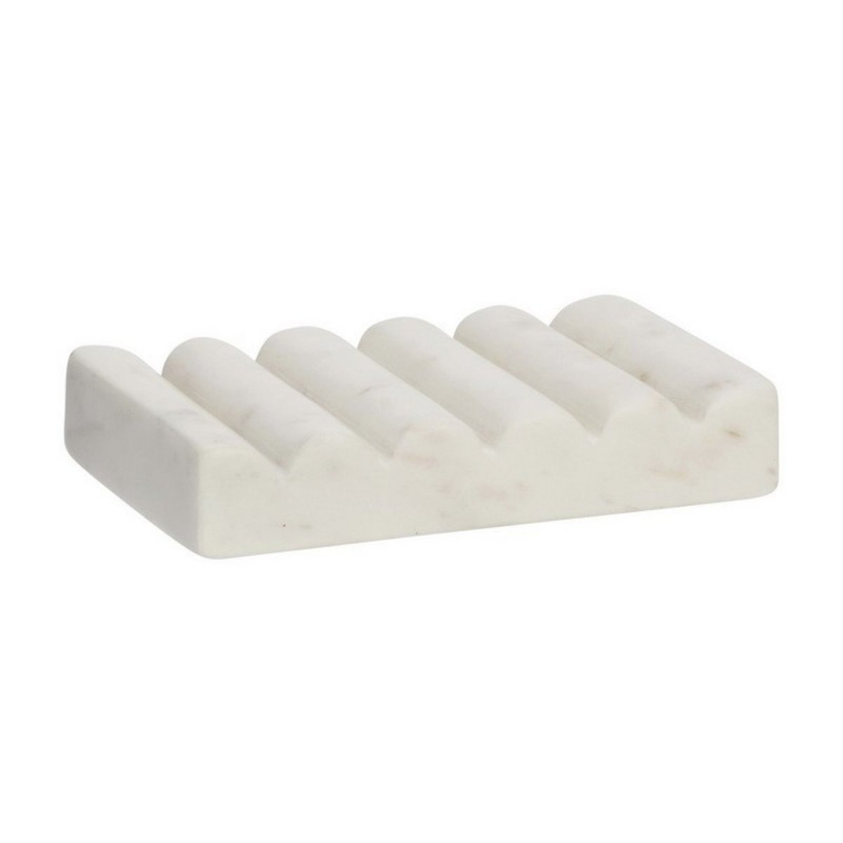 Porte-savon marbre salle de bain blanc, MADAM STOLTZ