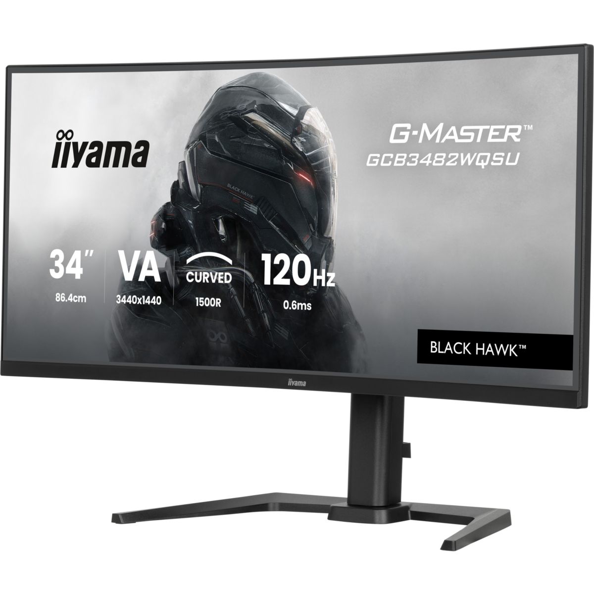 Ecran PC Gamer G-MASTER GCB3482WQSU-B1 34'' VA couleur unique, IIYAMA