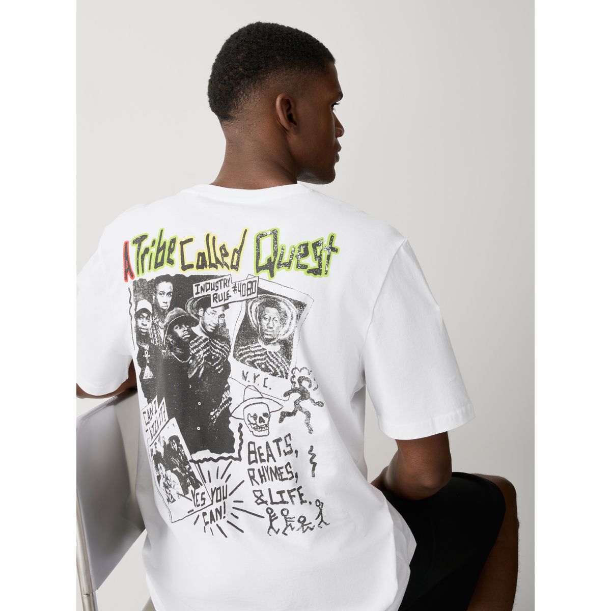 T-shirt décontracté edit a tribe called quest blanc, NEXT