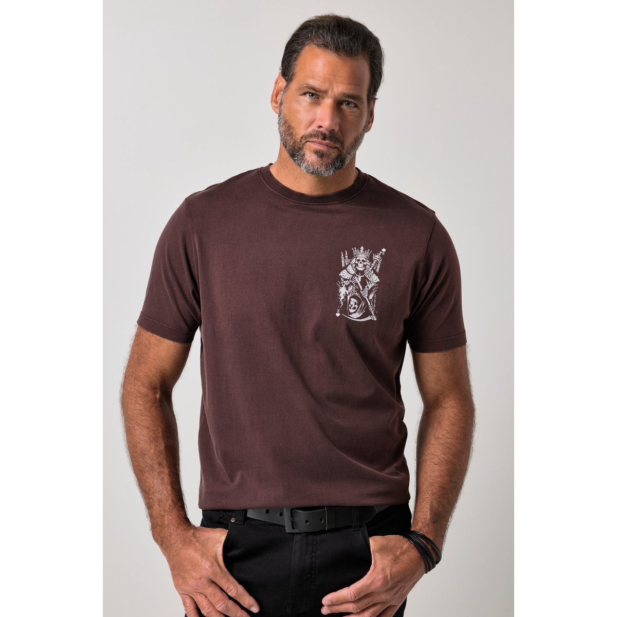 T-shirt, manches courtes. Imprimé poitrine expresso, JP1880