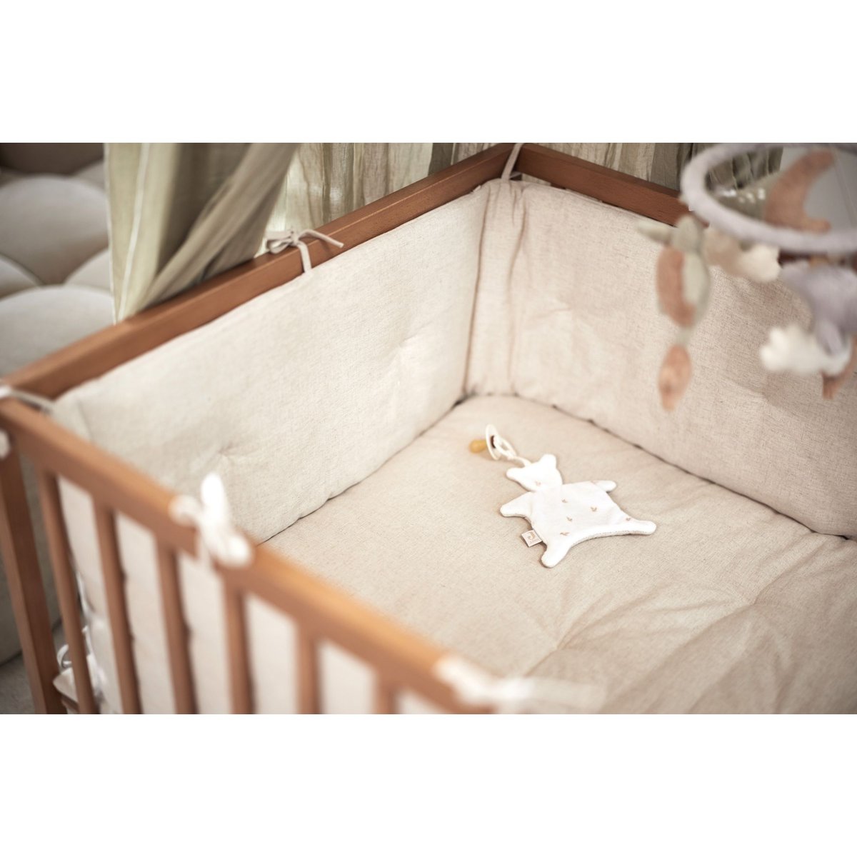 Attache sucette Harvest ourson couleur unique, JOLLEIN