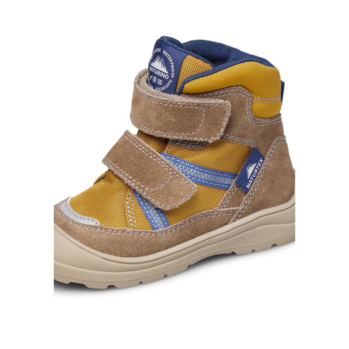 Bottes en suède et en tissu GRAYSY VL WP. citrouille-, NATURINO