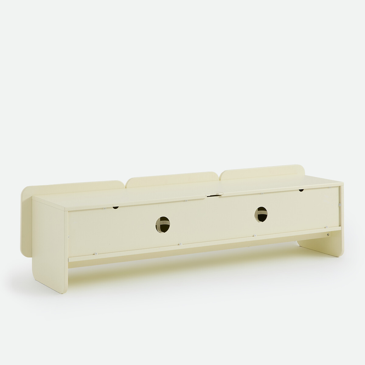 Mobile TV hi-fi laccato, 3 ante, larghezza 170 cm, CESCO giallo pallido, LA REDOUTE INTERIEURS