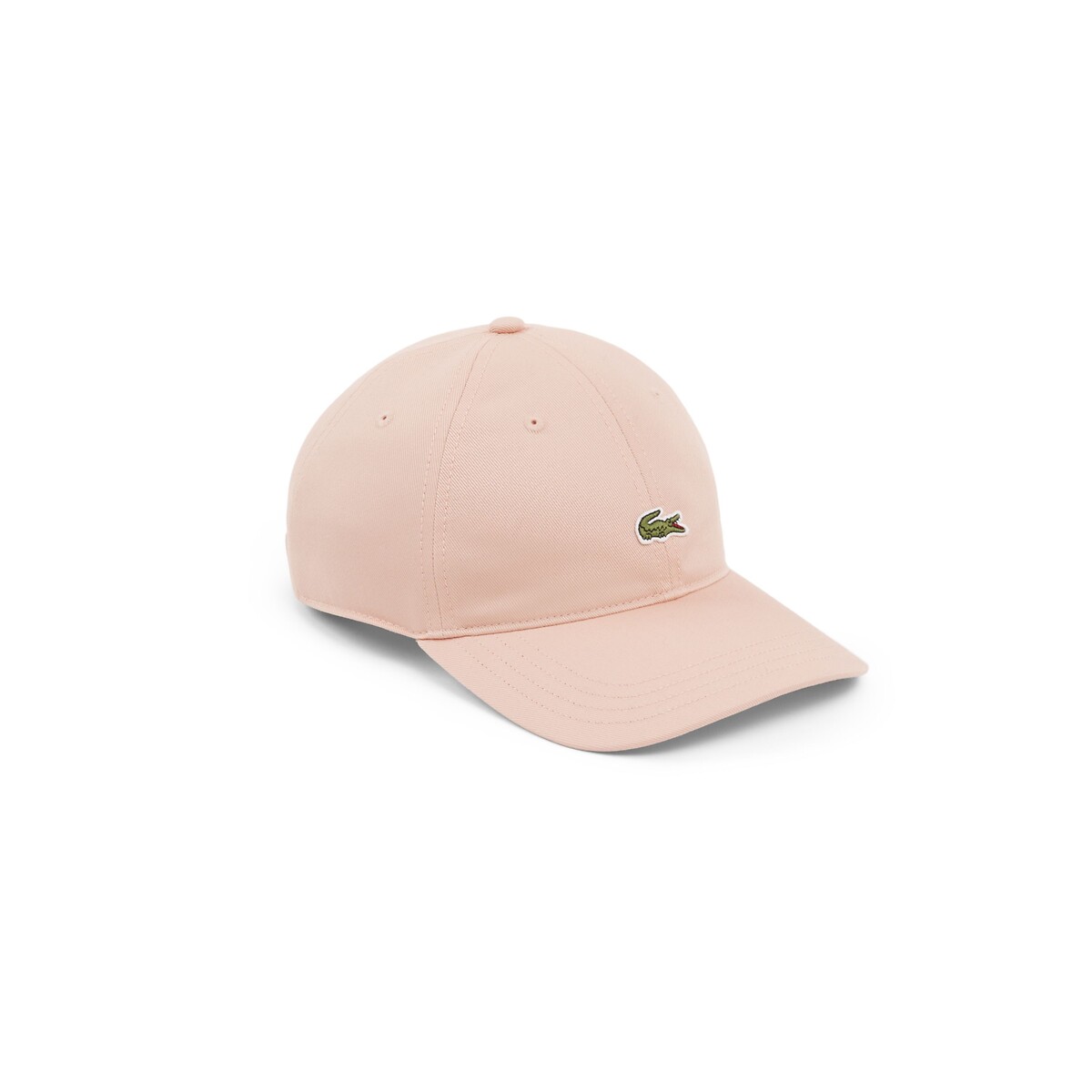 Casquette twill de coton saumon, LACOSTE