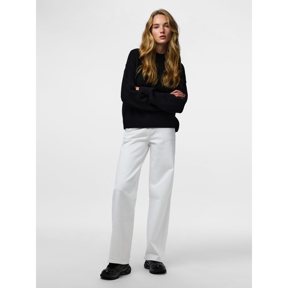 Pullover noir - black, PIECES