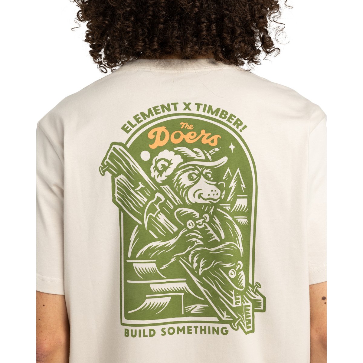 T-shirt à manches courtes TIMBER CARRY beige oat milk, ELEMENT