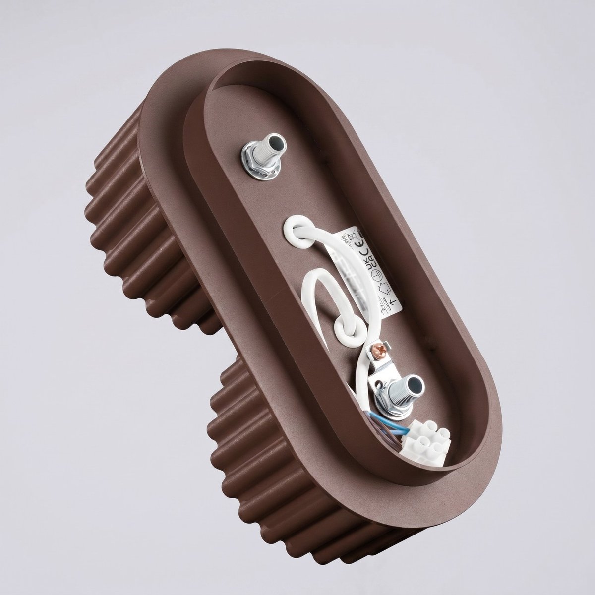 Plafonnier Aluminium Marron Gx53 2 AURA marron, EDEN