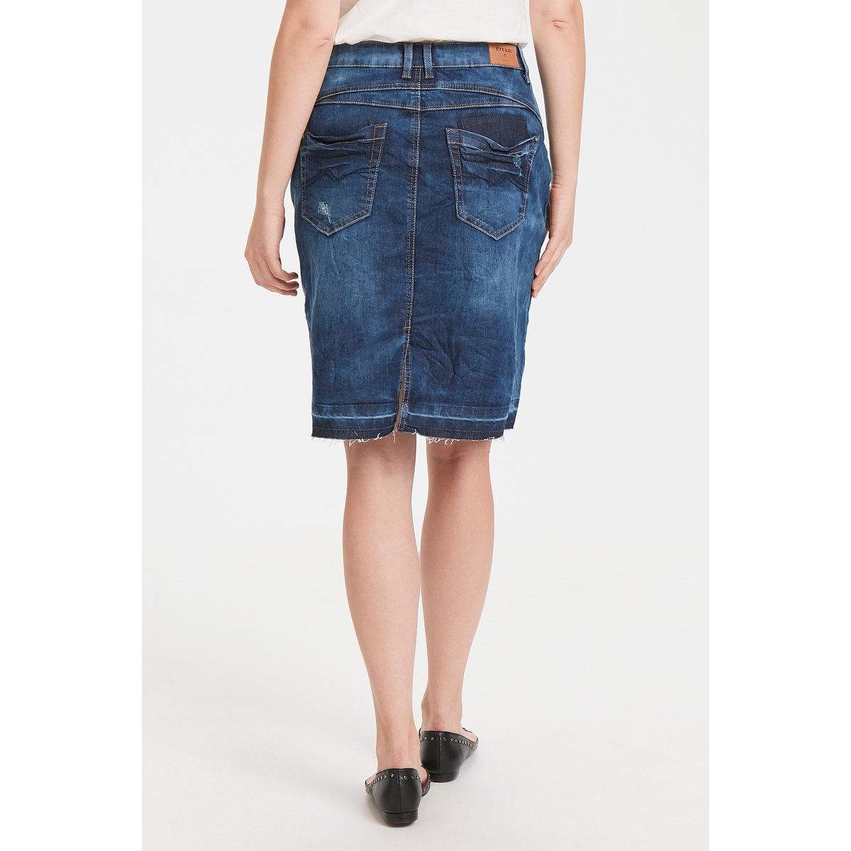 Skirt bleu rich blue denim, CREAM