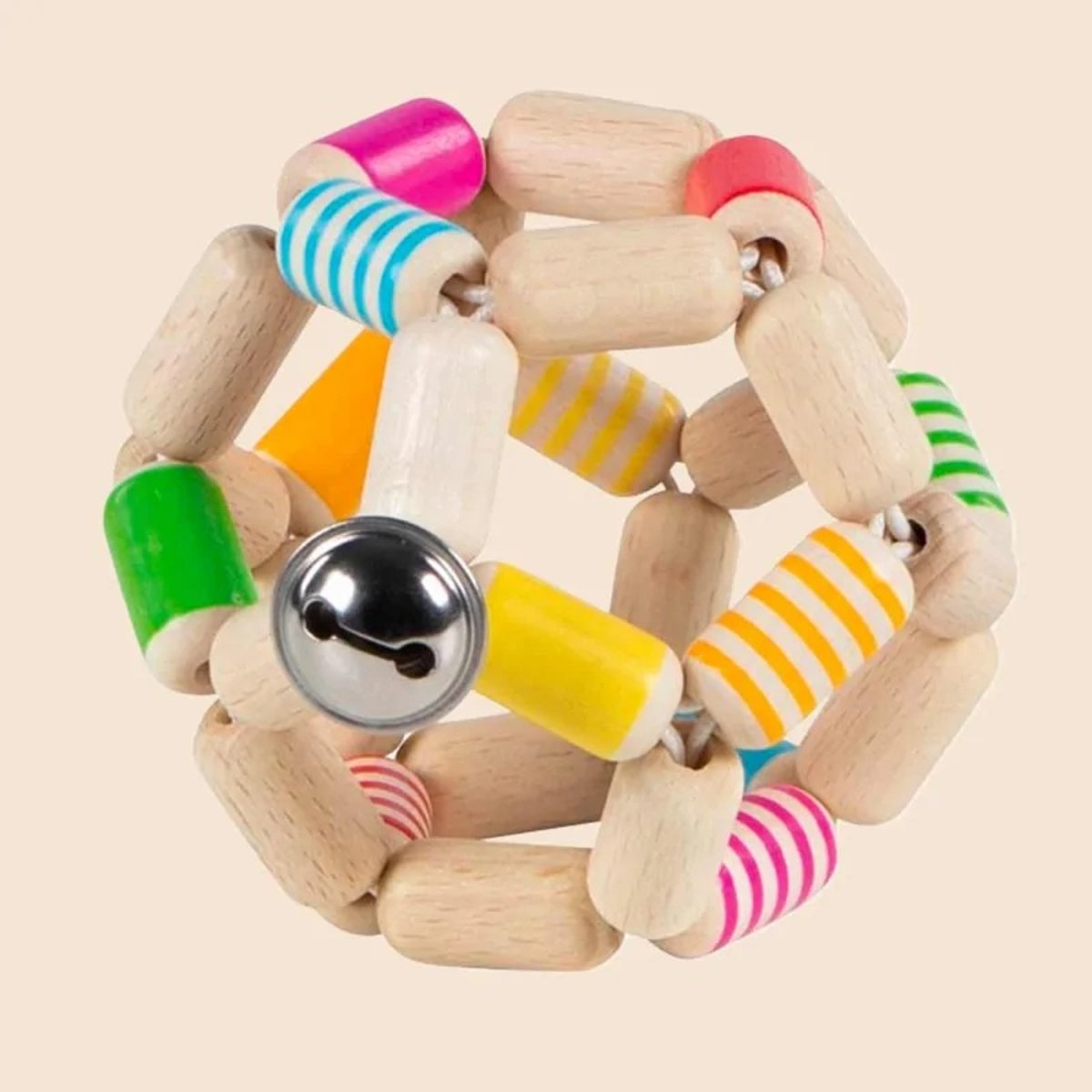 Hochet balle flexible beige, GOKI