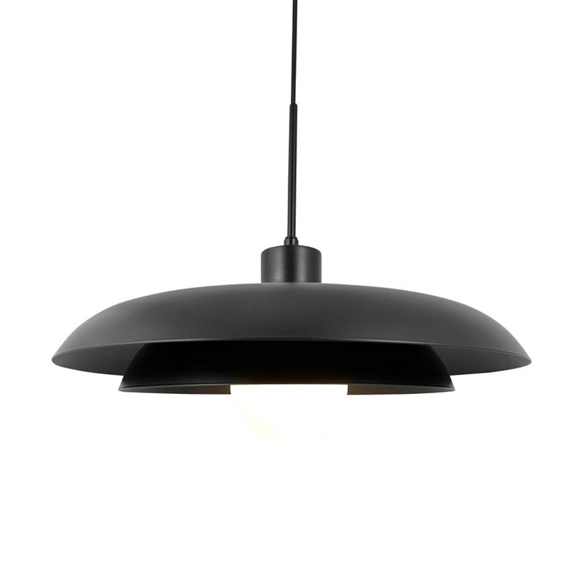 Suspension en Métal et verre AVA noir, DYBERG LARSEN