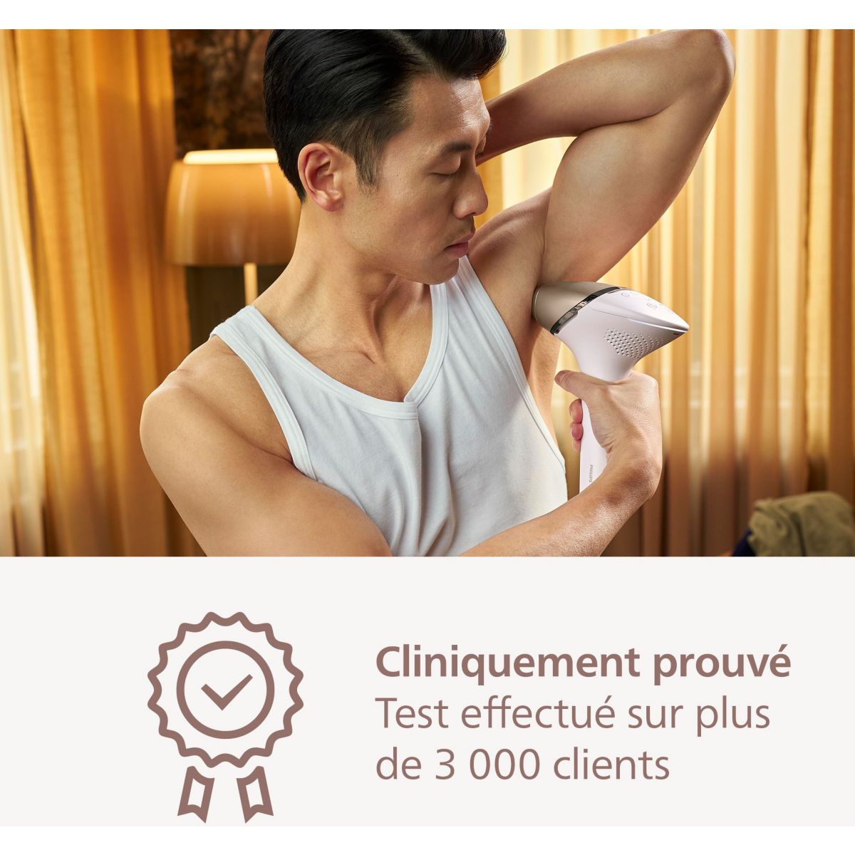 Epilateur lumière pulsée Lumea BRI955/01 blanc, PHILIPS