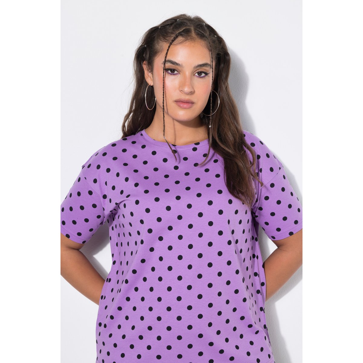 T-shirt oversize, motif à pois lilas, STUDIO UNTOLD
