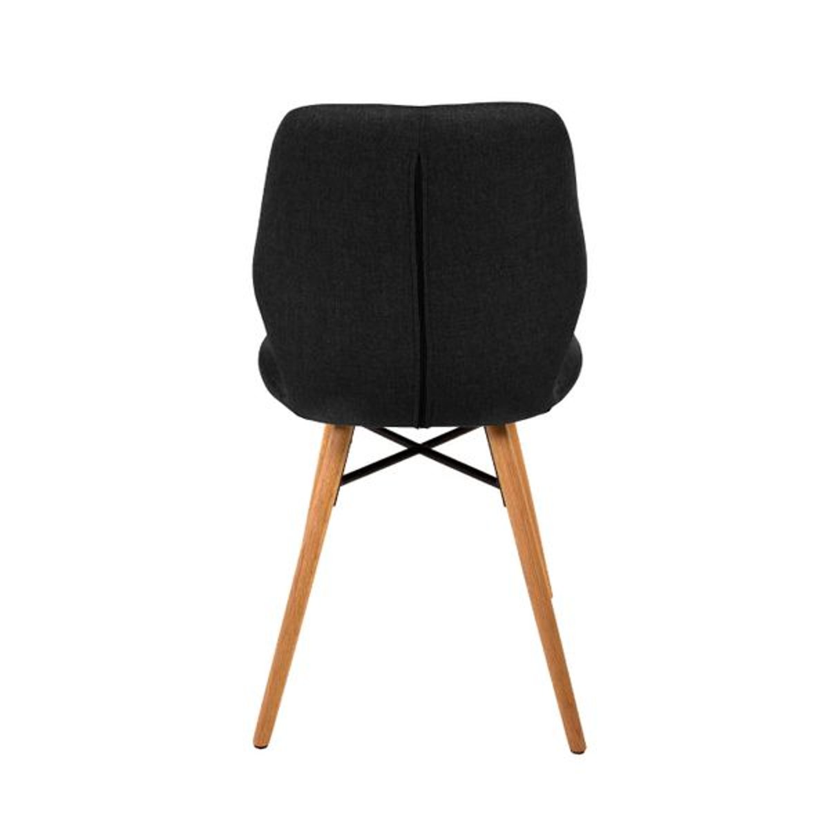 Chaise noire noir carbone, ZAGO